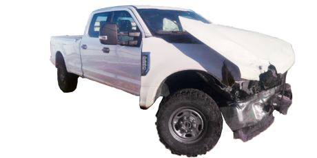 damaged f-250